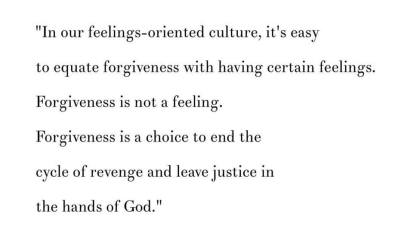 feelings of forgiveness